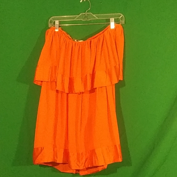 NWT Lulumari L orange strapless mini dress - Picture 2 of 8